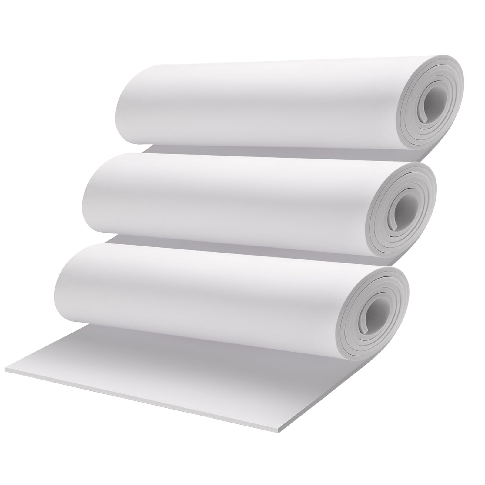 3-Pack 4mm EVA Foam, MEARCOOH White EVA Foam Cosplay, Premium EVA Foam Roll
