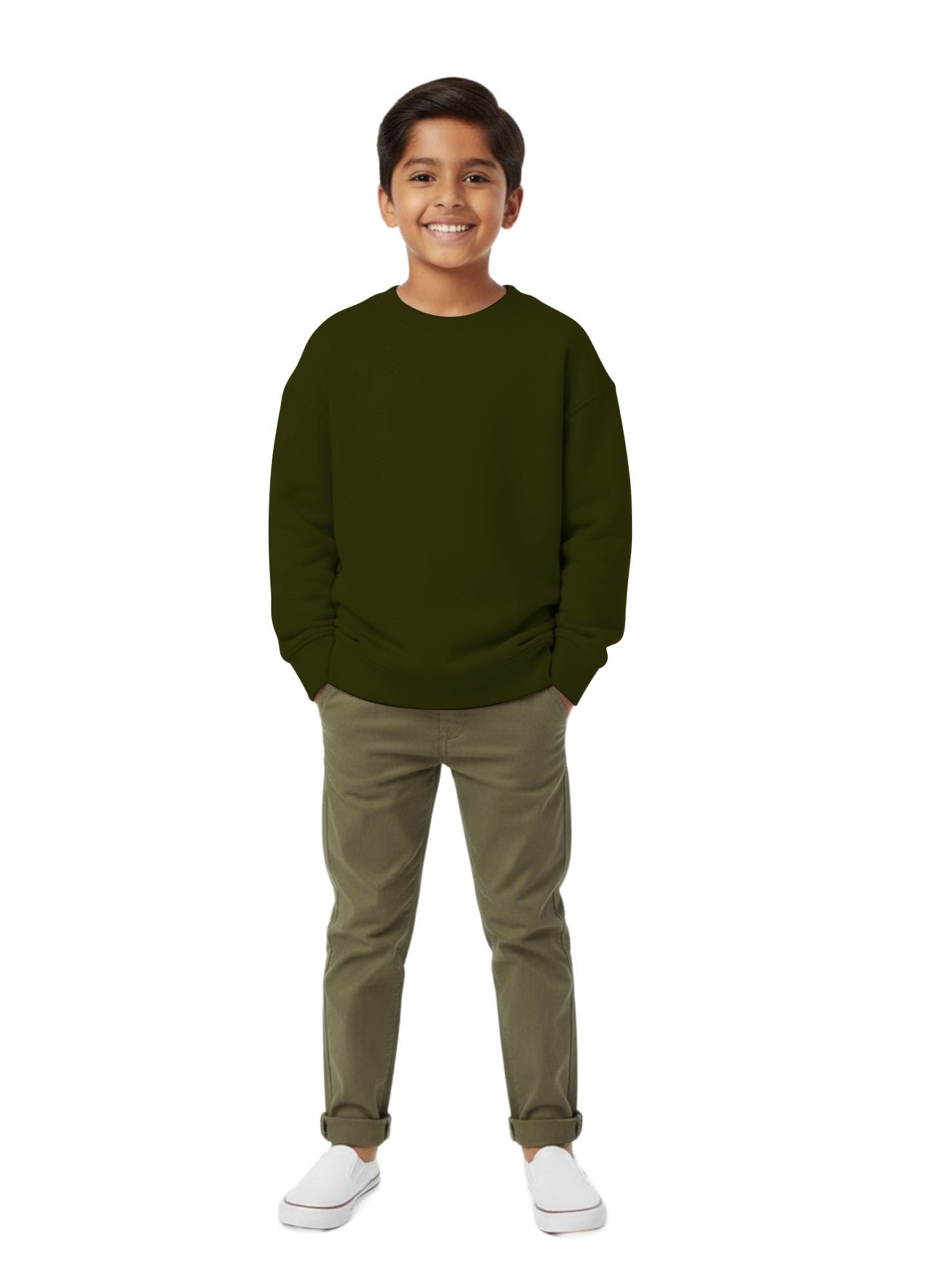 sohot Boy’s Fleece Stretchable Full Sleeves Sweatshirt Regular Fit Round Neck Casual Winterwear for Kids and Boys SSBS15-picture-30