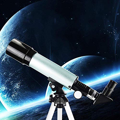 Telescopio refractor para astronomía con trípode y montaje para celular miniatura 6