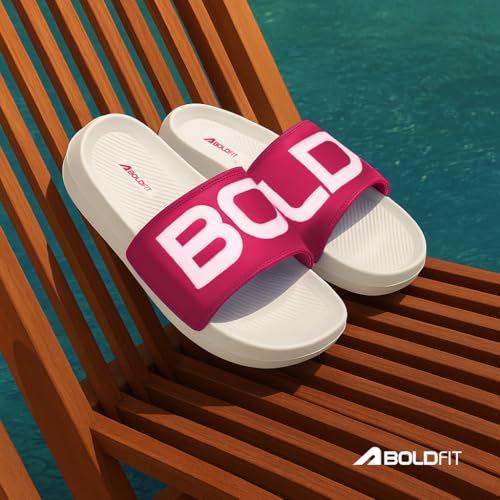 Image of Boldfit Sliders for Woman, Premium PU Strap Women Slippers with Cushioned EVA Footbed Women Slides, Anti-Slip Outsole & Lightweight Support for Everyday Comfort Flip Flops for Woman