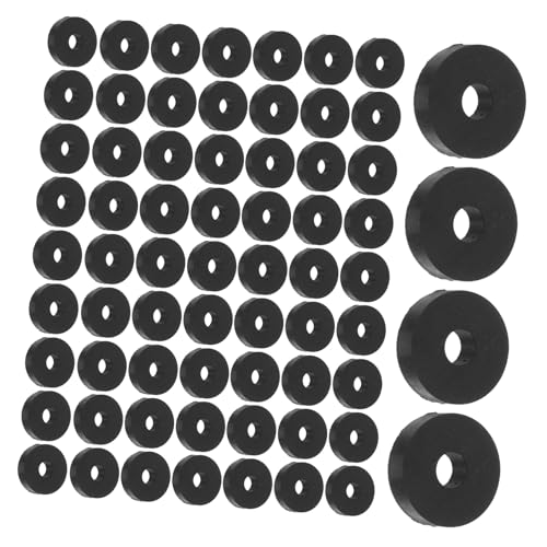 NAMOARLY 50pcs Rubber Standoff Machine Vibration Damper Rubber Mounting Washer for Bolts Black