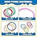 JOYIN Dive Circles Pool Toys, 8 Pcs Colorful Pool Rings for Kids, Underwater Training Swimming Diving Toy for Kids Gifts Summer Swim Water Fun Games