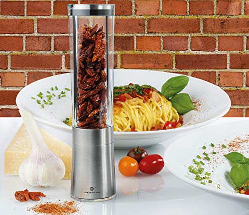 Foto von Zassenhaus Chilimühle Diavolo aus Acryl und Edelstahl in der Farbe Silber-Transparent, Höhe: 21cm, 035698