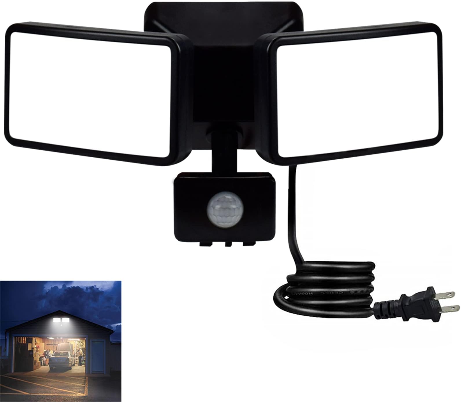 DLLT LED Motion Sensor Flood Lights Outdoor20W Pir Sensitive Security