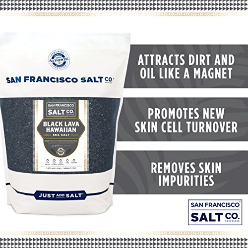 Black Lava Hawaiian Sea Salt - 5 Lb. Bag Coarse Grain By San Francisco Salt Company #TOP2