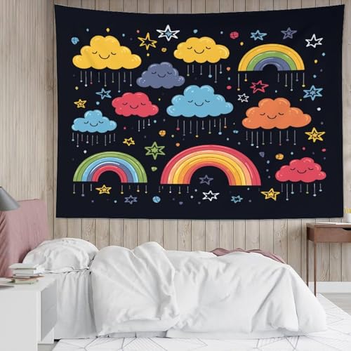 Couverture murale arc-en-ciel impression 3D de qualité supérieure