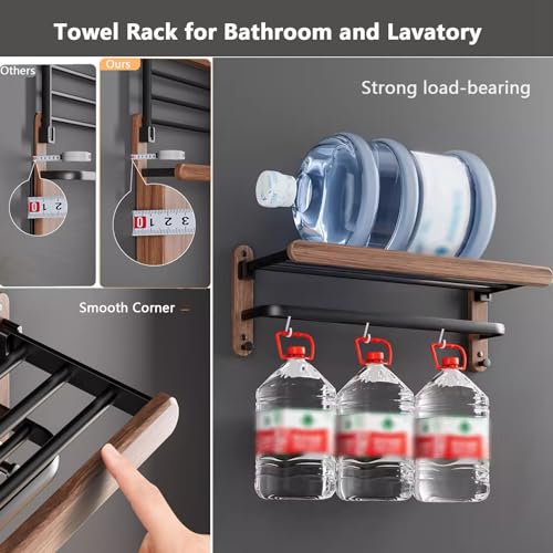 Porte-serviettes pliable pour petite salle de bain sans espace - 4