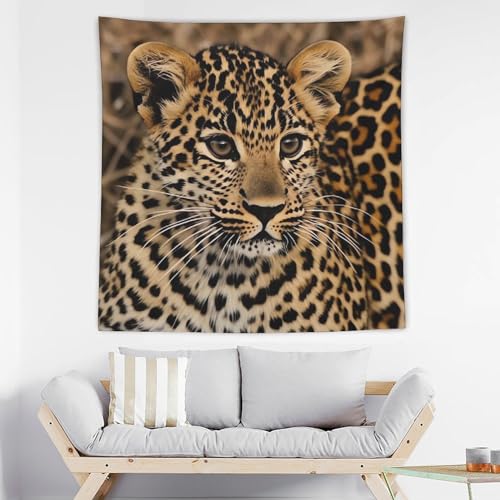 Couverture murale amusante léopard pour habiller un mur vide