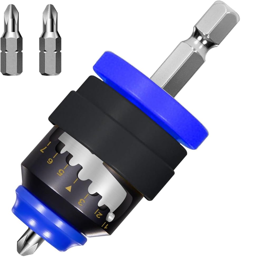 UDSKNV[KSL Drywall Setter,with 2 Replacement Drywall Bits&Magnetic Holder,with Electric/Impact Drills, for Drywall/Plywood A