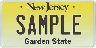 Custom Personalized Bicycle/ATV/Lawnmower/Wheelchair 3"X6" Mini License Plate Your Name Your State - Your Choice of State (New Jersey)