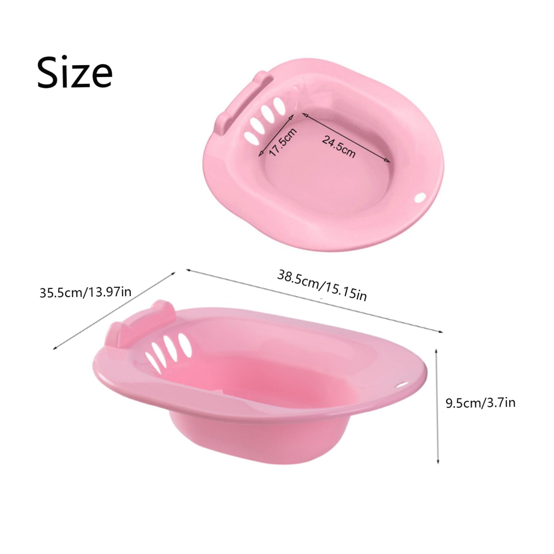 Gcroet 1pc Sitz Bath Portable Bidet Toilet Sage de Toilette Bidet Portable pour Les Toilettes Bidet L'attachement s'adapte aux Toilettes universelles pour Les blessures Post-Partum, Les hémorroïde