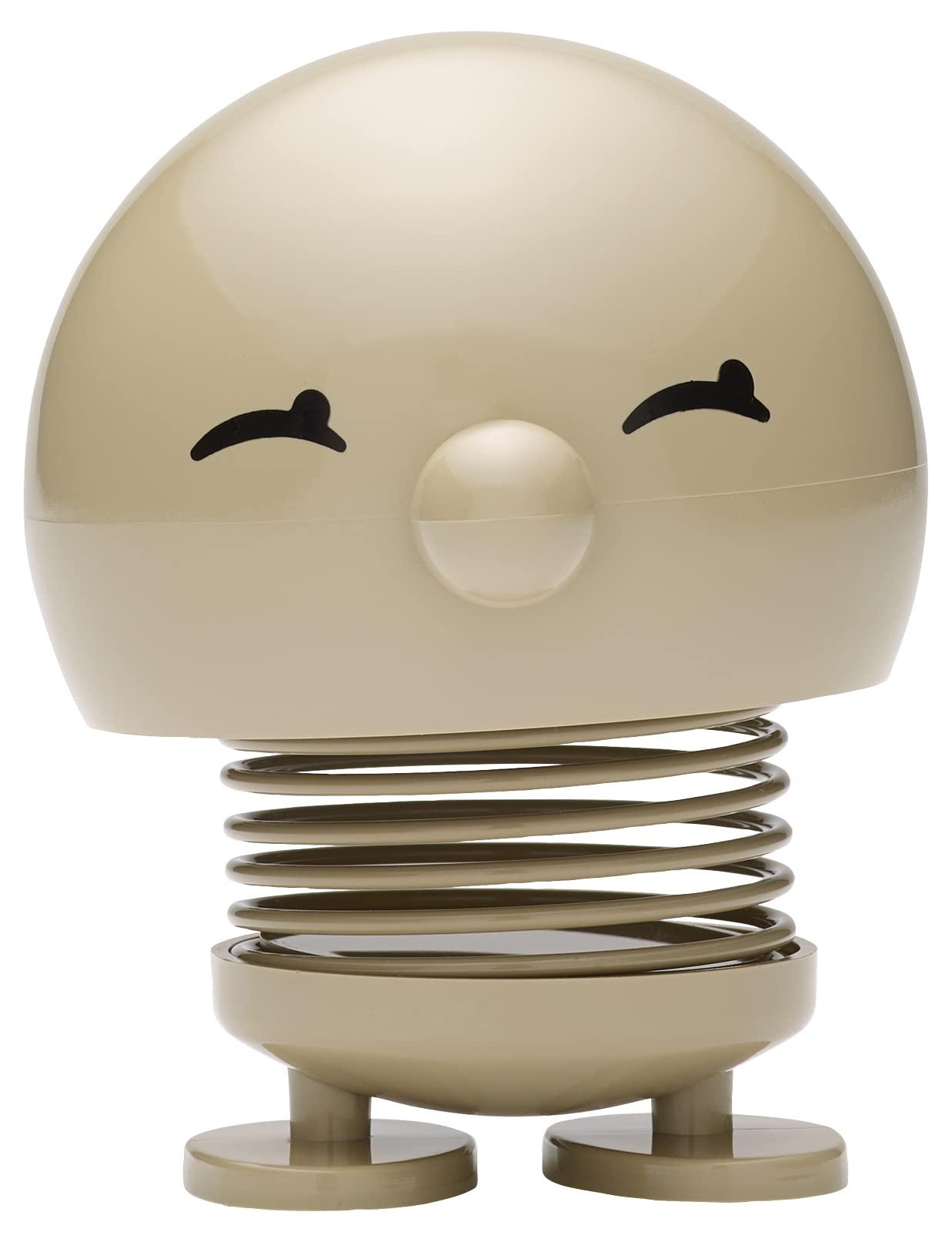 Hoptimist Bimble Wobble Figure & Lucky Charm, Scandinavian Decorative Figures for Living Room, Desk, Office, Office Decoration & Funny Small Gifts, 7.4 x 8.5 x 9.5 cm, Medium, Latte