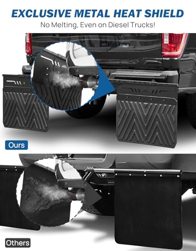 Image of JOYTUTUS 2 inch Hitch Mount Mud Flaps for Trucks & SUVs