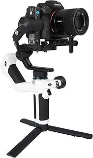 SCORP-Mini-2 Gimbal portátil estabilizador de 3 eixos com rastreamento IA para camera sem espelho e bolso como Sony, Canon, Nikon, Panasonic, para camera de a??o como GoPro e smartphone, carga
