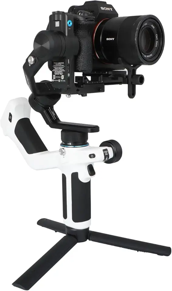SCORP-Mini-2 Gimbal portátil estabilizador de 3 eixos com rastreamento IA para câmera sem espelho e bolso como Sony, Canon, Nikon, Panasonic, para câmera de ação como GoPro e smartphone, carga