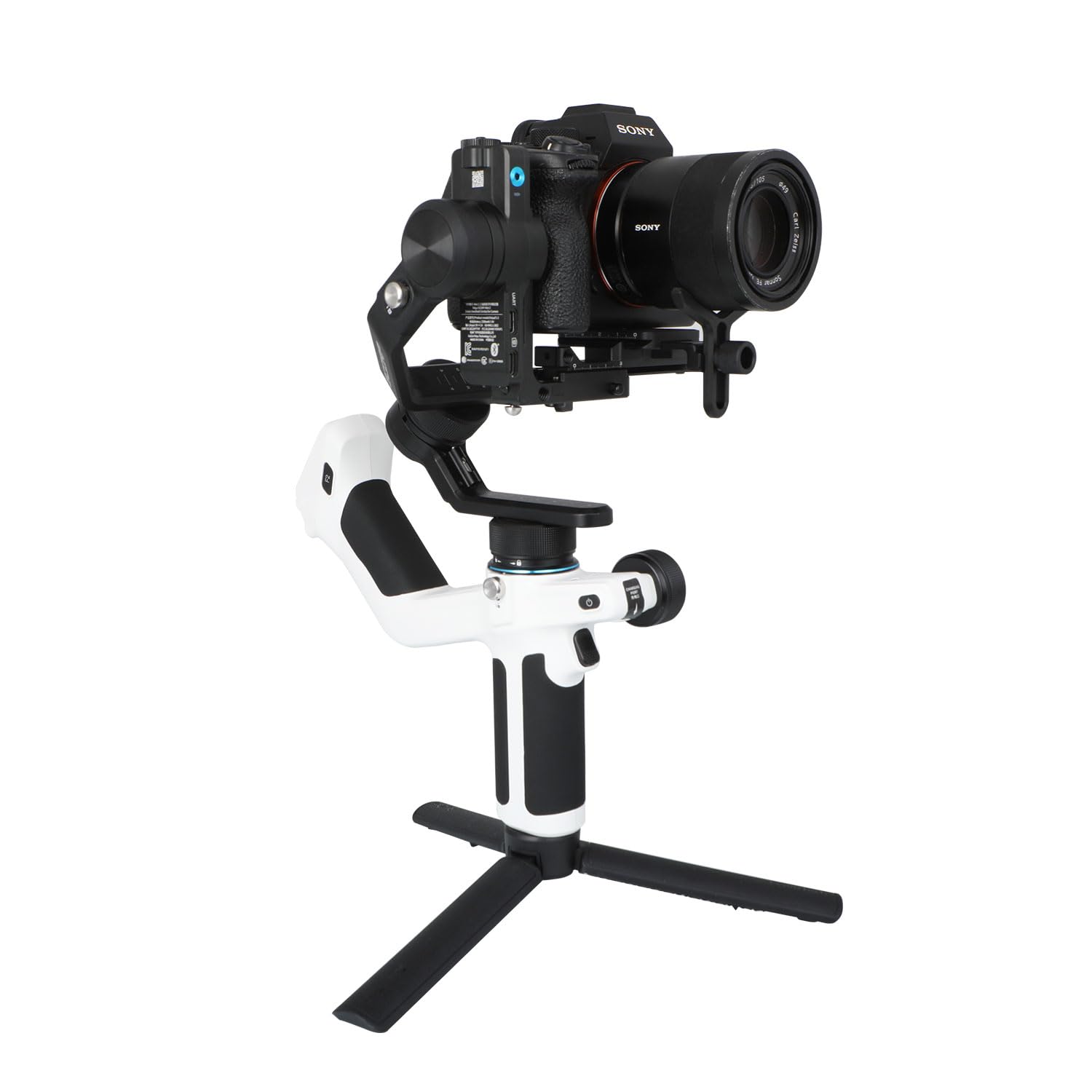 FeiyuTech SCORP Mini 2 Kit White[Official] All-in-One Camera Stabilizer 3-Axis Handheld Gimbal for Mirrorless&DSLR Camera fits Sony A7III Canon R6 Fujifilm GoPro,Smartphone,AI Track, Max 2.65lb