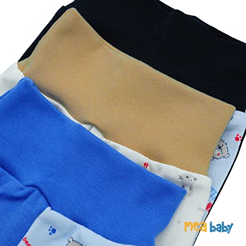 Foto von MEA BABY Unisex Baby Hose aus 100% Baumwolle im 5er Pack/Pumphose. Babyhose für Jungen Baby Hose für Mädchen, Schlupfhose (74, Jungen)