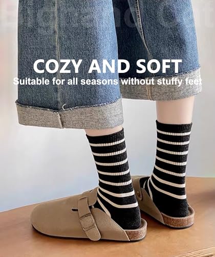 Image of IIG 5 Pairs Womens Novelty Cute Crew Socks Colorful Funny Ankle Socks Gifts for Womens Socks