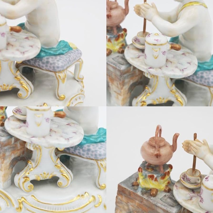 靴*も様 美品 マイセン ホットチョコレートを作る天使 フィギュリン Amazon.co.jp: マイセン Meissen ホットチョコレートを作る天使