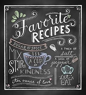 Deluxe Recipe Binder - Favorite Recipes (Chalkboard)
