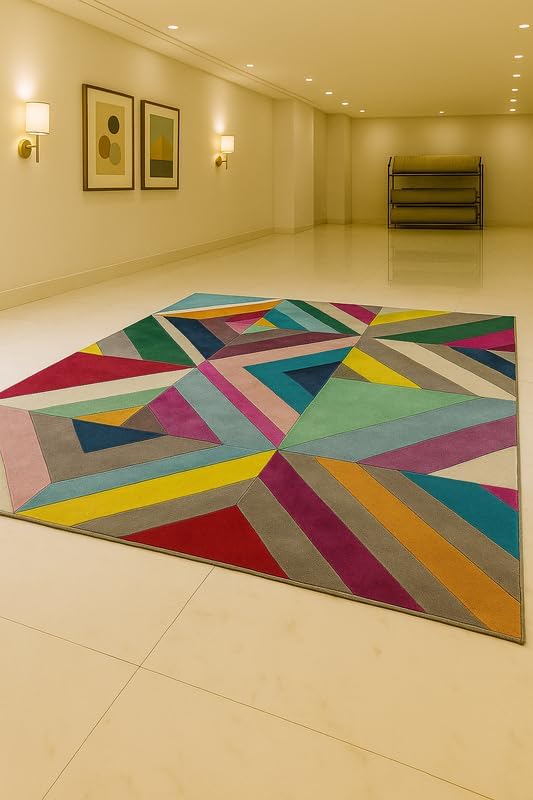 Image of Luxurious Tufted Woolen Carpet Collection Size 10 X 12 Feet (Color-Multi)