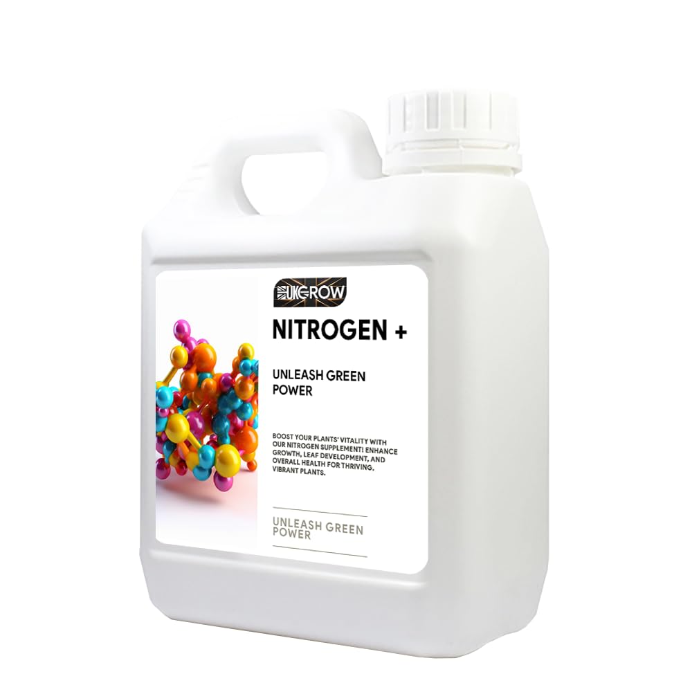 UK Grow Premium Hydroponic and Soil Nutrients - Maximize Plant Growth and Yield (25Ltr, Nitrogen Plus)