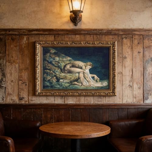 Impression toile Isaac Newton William Blake decoration murale salon