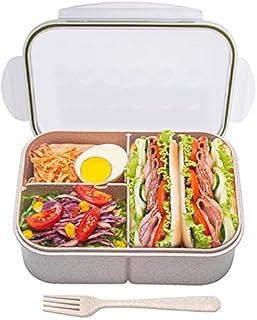 Bento Box,Bento Box Adult Lunch Box,Ideal Leak Proof Lunch Box Containers,Mom’s Choice Kids Lunch Box,No BPAs and No Chemical Dyes,Microwave and Dishwasher Safe Lunch Containers for Adults (White L)