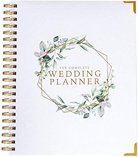Wedding Planner & Organizer - Floral Gold Edition - Diary Engagement Gift Book & Bride To Be Countdown Calendar