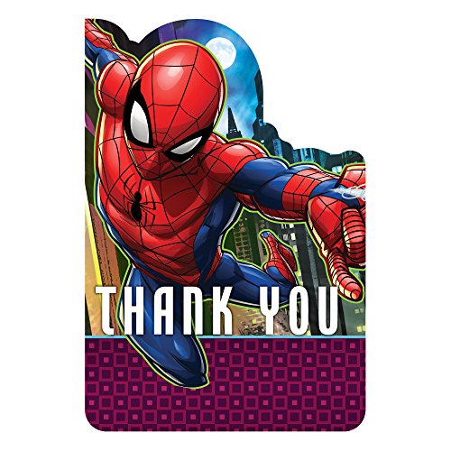 Carte postale Spider-Man Webbed Wonder pour carte remerciement Amscan