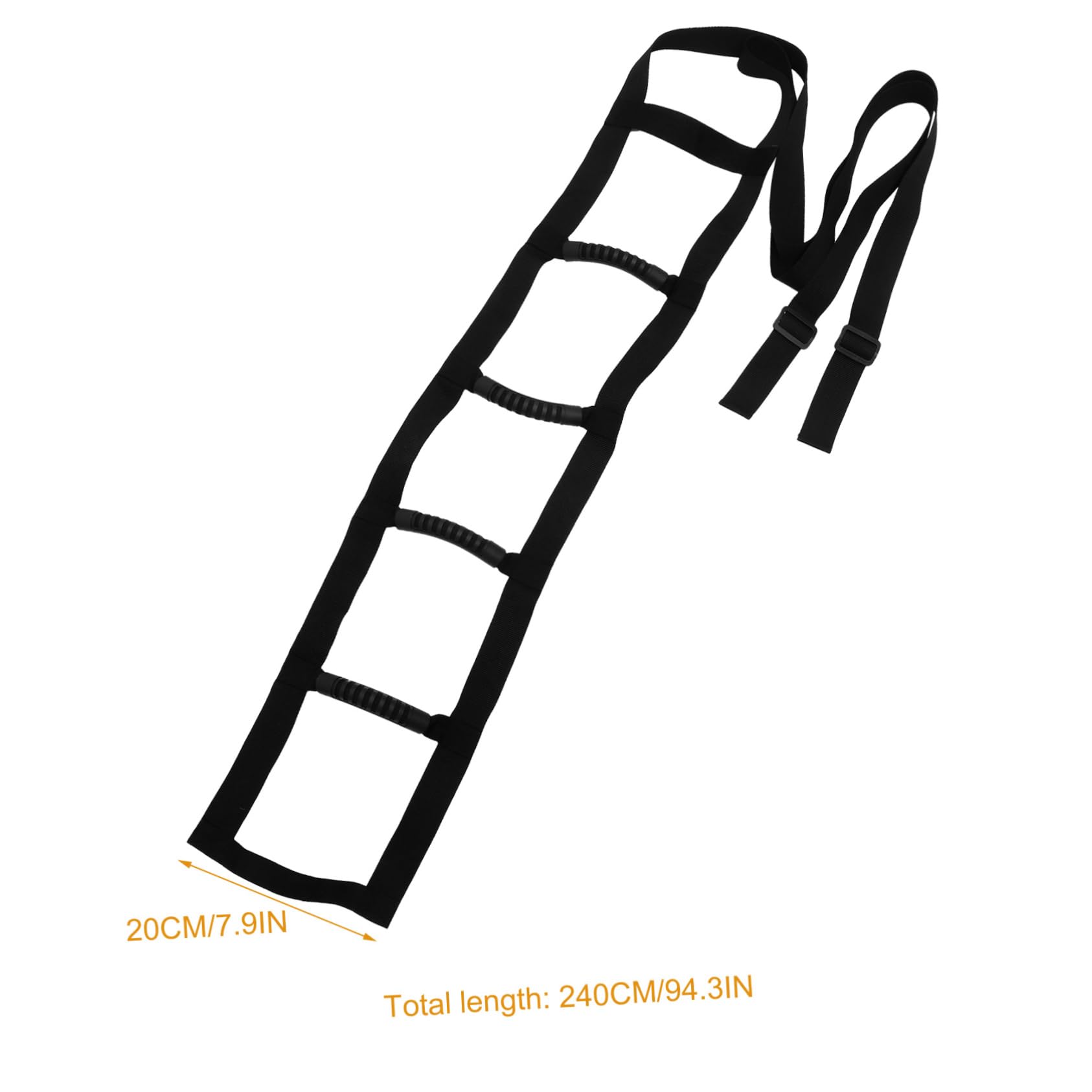 SOESFOUFU Bed Ladder Pull up Assist Device Sit up Helper Eldery Bed Straps for Pregnant Sit up Handle Ladder Rope Ladder Caddie Helper Sit up Assist Device Bed Helper Rope Bed Support Black