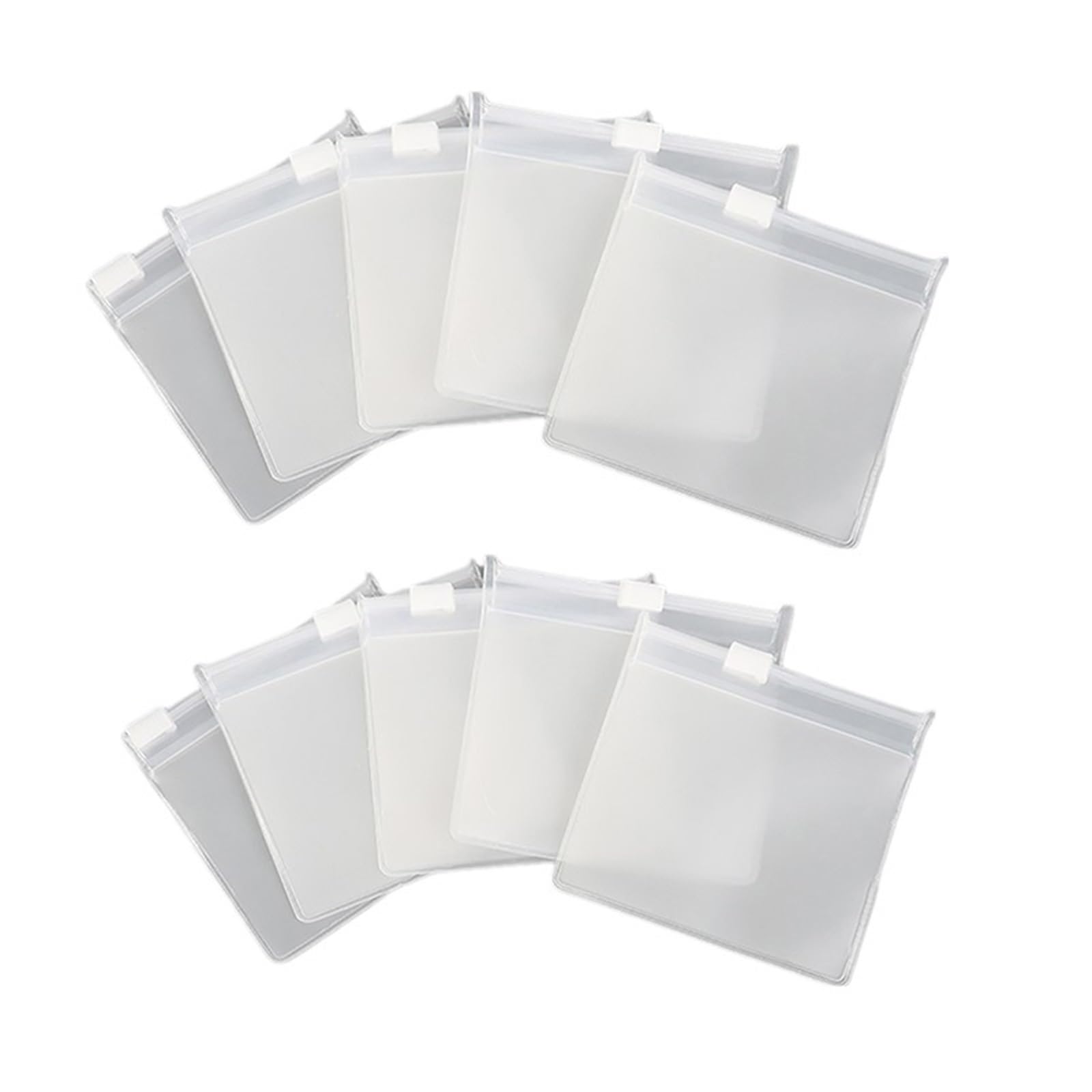 Lot de 100 pochettes à pilules réutilisables avec fermeture éclair - Transparentes - 10/50/100 pièces