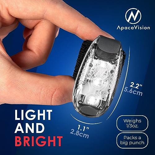 Image of Beaconbright LED Safety Light (2 Pack) - Clip On Strobe /Running Lights for Runners, Dog, Bike, Walking, Boat, Kayak, Stroller and More - High Visibility Accessories for Reflective Gear, Bicycle