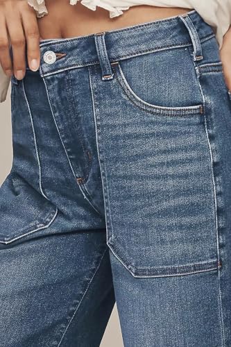 Allimy Women's High Waisted Wide Leg Baggy Front Pockets Jeans – Trendy 2025 Fall Collection4