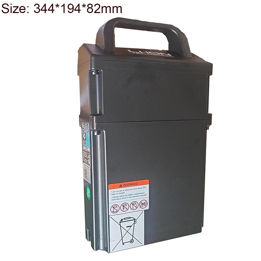 Batteria per Carrello elevatore Elettrico da 24 V 20 Ah, batterie al Litio per transpallet da 24 Volt con Maniglia per Motore di impilatore per Camion.,with Light