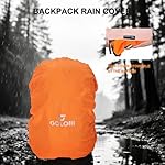 45L Hiking Backpack with Rain Cover, Lightweight Foldable Camping Backpack for Trekking, Water-Resistant Daypack with Hiking Pole & Mat Carrying System,Pink - Image 3