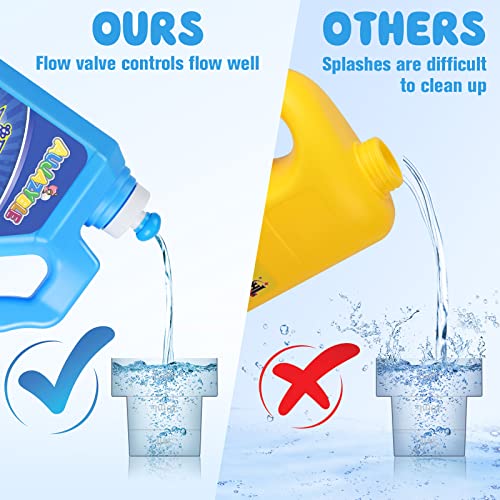 Image of Bubble Solution Refill 70 OZ | Pre-Mix Premium Bubble Refill Solution No Measuring Required | Bubbles for Kids | Bubbles Refills | Bubbles Bulk | Bubble Machine Solution | Kids Easy Grip Bottle