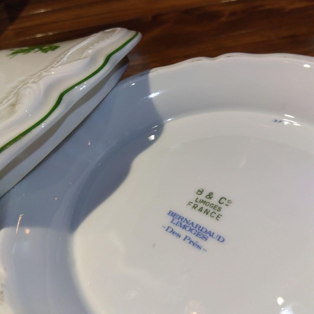 リモージュ 陶器 両手付きスープ器フタ付き 洋陶磁器｜オールド