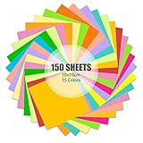 papel origami 10x10 ♥ Perfecto para manualidades y proyectos de arte: grúas, rosas, animales, flores, estrellas, corazones, etc.