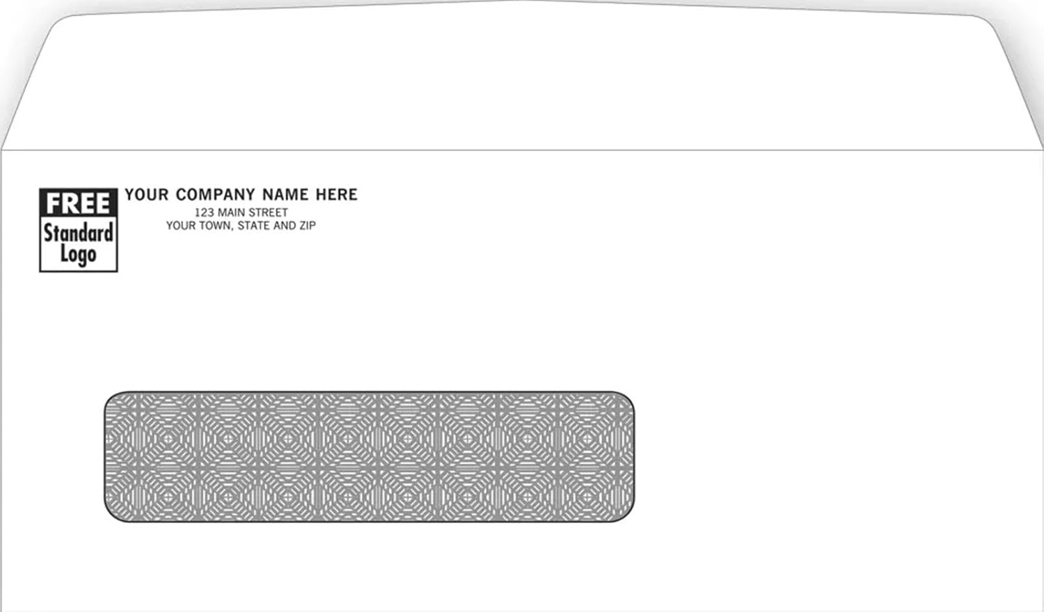 Single Window Envelope, Size 8 7/8 x 3 15/16, Moisture Seal