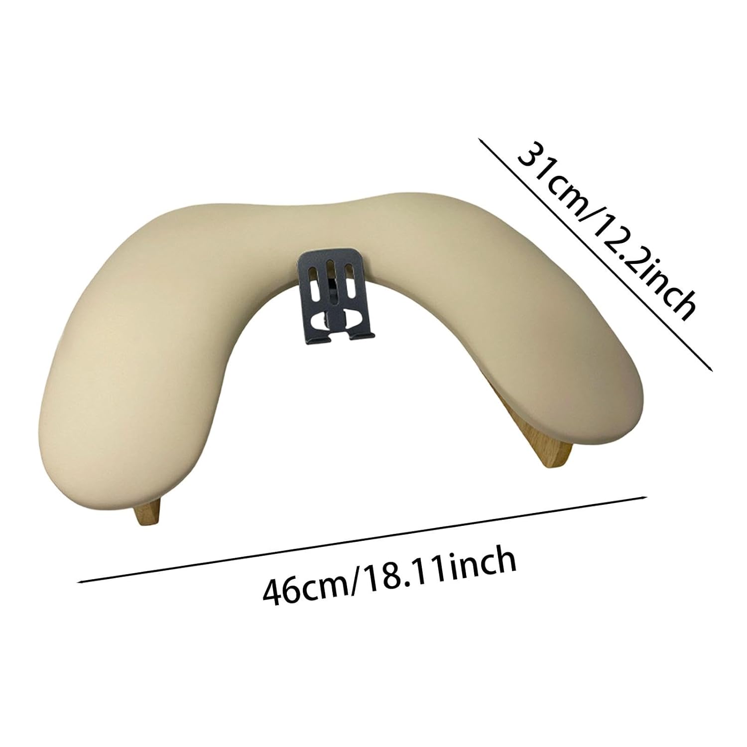Manicure Nail Arm Rest Stand Accessory Professional with Phone Holder DIY Nail Hand for Salon Manicurist Home, Beige Yellow