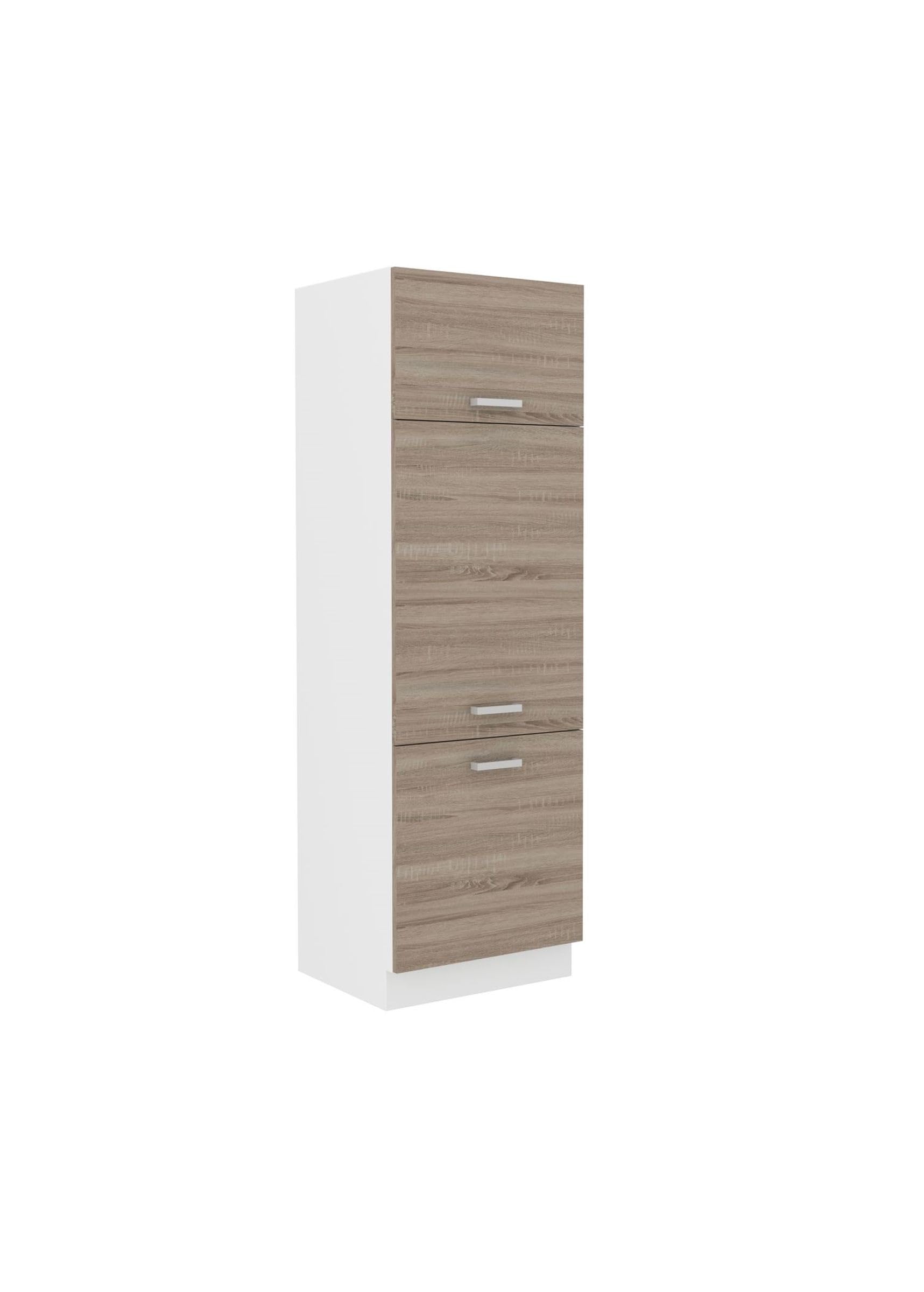 Kuechen-preisbombe Küchen Gerätehochschrank 60 cm für das Modell „Dave 240 Eiche Sonoma Trüffel“