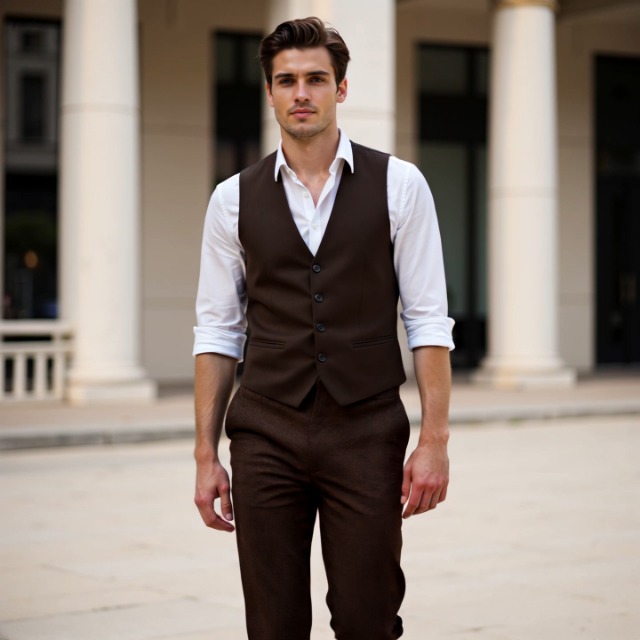 Solove-Suit Mens Vintage Tweed Dress Pants Herringbone Pattern Trousers  Regular Fit Business Suit Pants(Brown,29W30L) at Amazon Men's Clothing store