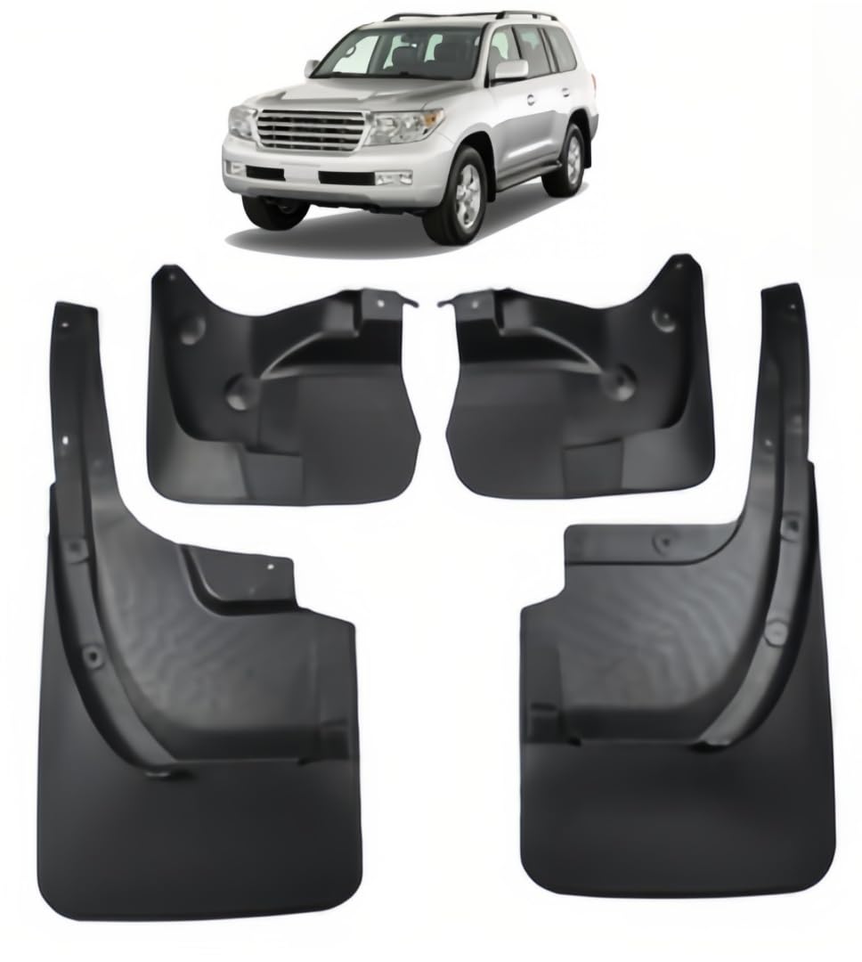 UDRFKDS Mud Flaps Splash Guards For Land Cruiser FJ200 2010-2015 Accessories Mudflap Fender Flares Front and Rear Mud Guard Set 4PCS