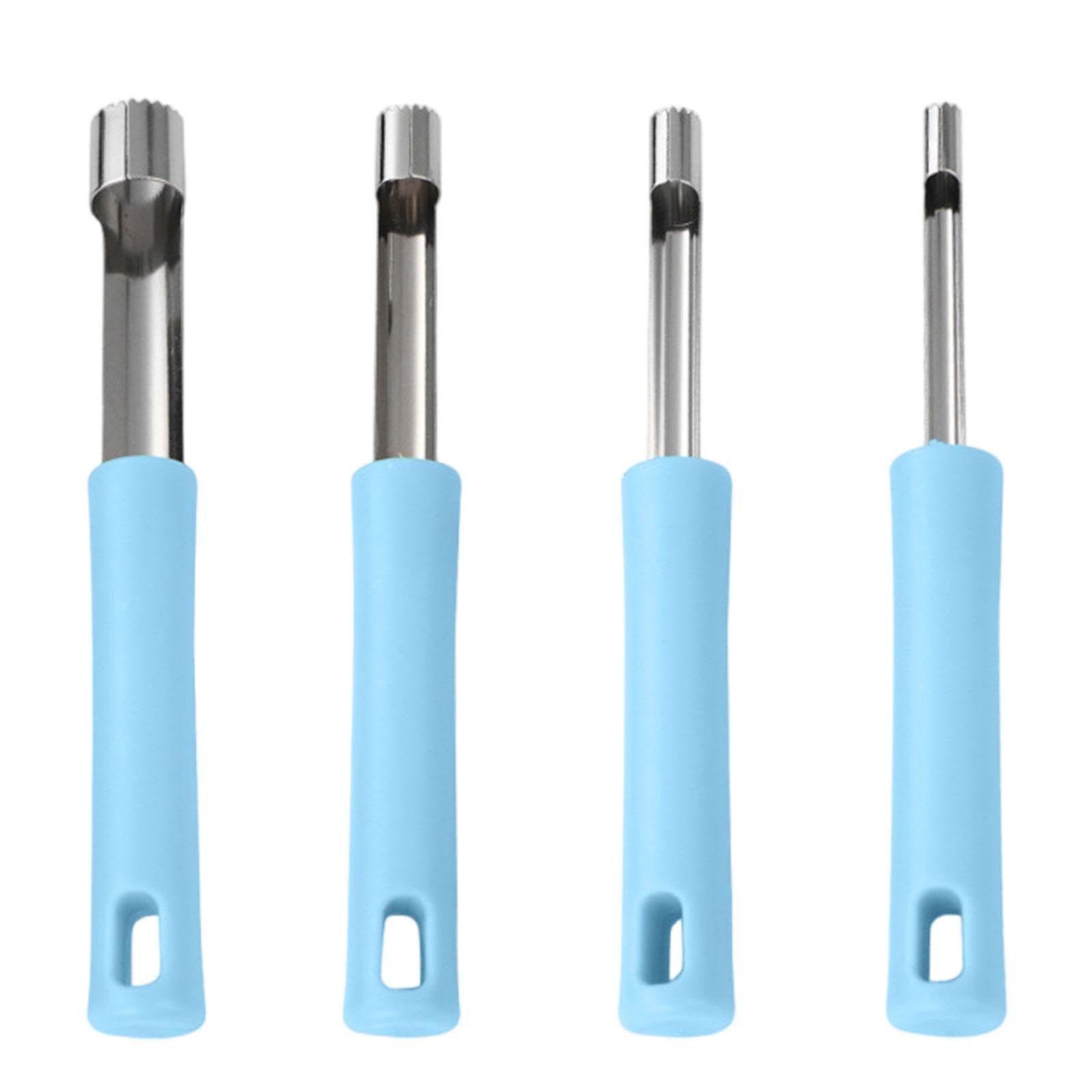 TVSVKWE 4 Pieces Stainless Steel Core Extractor, Kitchen Tools, Fruit Core Remover, Fruit Tools, Baking Accessories.