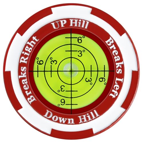 Golf Ball Marker with Bubble Level for Putting Green –
