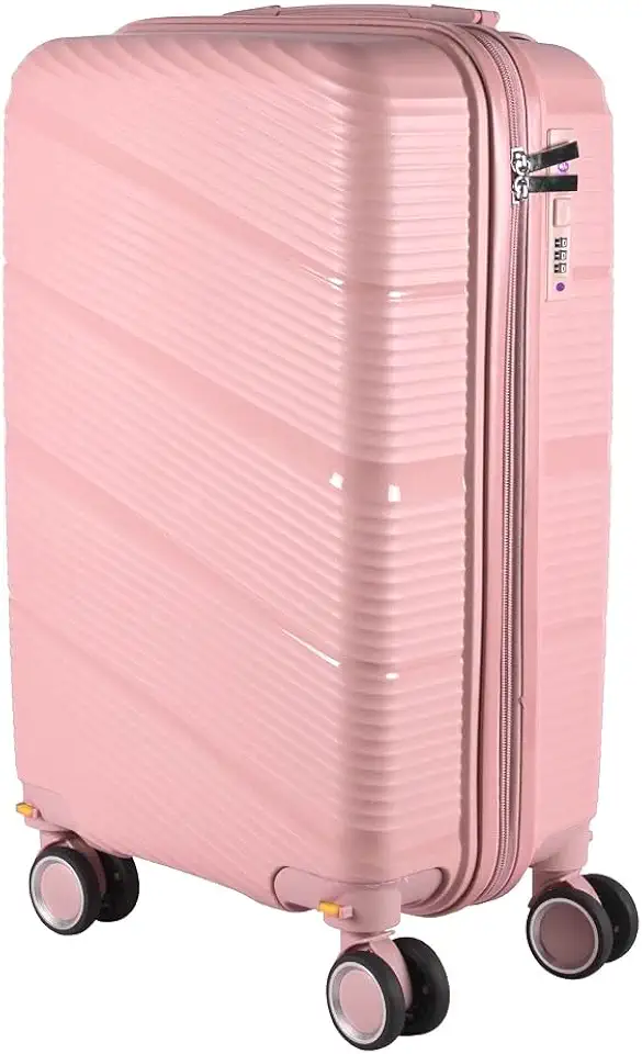 Mala de Bordo 10KG Polipropileno Inquebrável Expansível Dubai (Rose)