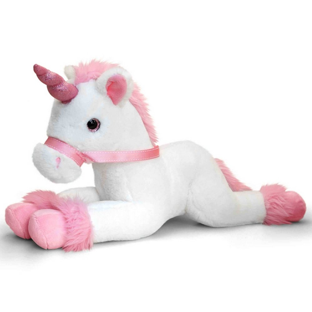 Keel Toys SF1563-W SF1563 70cm Unicorn 2 Asstd, Pink/White