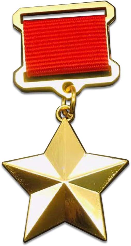 Soviet Union Socialist Labor Hero Medal CCCP Russia Labor Gold Star Medal-WW2 USA USSR Military Badge Medal Collection Souvenir Lapel Pins Copy Soviet Hero
