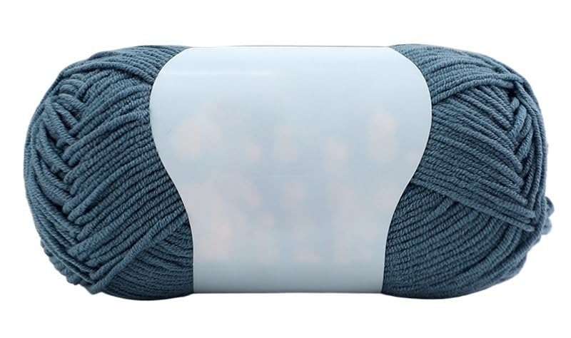 Fil de coton pour crocheter sans effort, lot de 5 pelotes 4 brins de 50g anti-boulochage